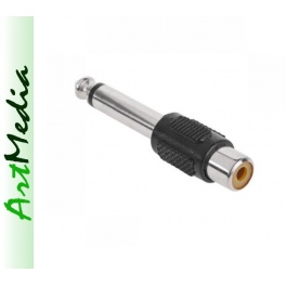 adapter Jack 6,3 wtyk - RCA chinch gniazdo plastik