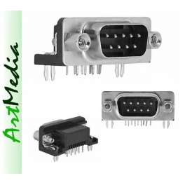 D-SUB  DB9  RS232  wtyk lutowany do druku