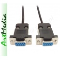 kabel D-SUB RS232 DB9 COM gniazdo - gniazdo  5,0 m
