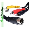 kabel 4 RCA CHINCH - DIN-5 ( 4RCA WM 545 ) 1,2 m