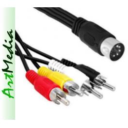 kabel 4 RCA CHINCH - DIN-5 ( 4RCA WM 545 ) 1,5 m