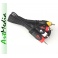 kabel jack 2,5 4 PIN polowy - 3 RCA chinch - 1,5 m