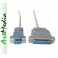 kabel Null-Modem DB9gn -DB25gn RS232 linka ekr 10m