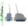kabel Null-Modem DB9 gniazdo - DB25 wtyk RS232 lin