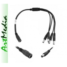 kabel rozgałęźnik DC 2.1 x 5.5 gniazdo na 4 wtyki