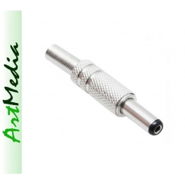 wtyk zasilania zasilacza DC na kabel 2.1 x 5.5 - L