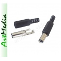 wtyk zasilania zasilacza DC na kabel 3.5 x 6.3 - L