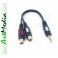 kabel adapter Jack 3,5 wtyk 2 gniazda RCA VITALCO