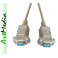 Kabel NULL-MODEM DB9 RS232 skrosowany pełny  1,8 m