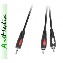 kabel Jack 3,5 stereo - 2 RCA ( 2RCA ) , ECO  1,0 