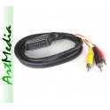 kabel SCART DVBT- 3RCA chinch OUT stereo AV  3,0 m