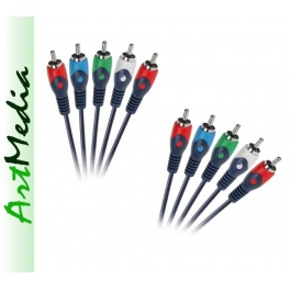 kabel 5 RCA - 5RCA Chinch   RGB + AUDIO  2,0 m