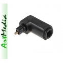 adapter optyczny Toslink gniazdo - wtyk kątowy VIT