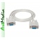 Kabel NULL-MODEM DB9 RS232 3,0 m skrosowany pełny