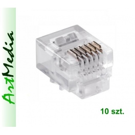 wtyk telefoniczny RJ12 - 6P6C - 10 sztuk