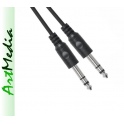 kabel Jack 6,3 wtyk - wtyk STEREO  3,0 m 