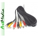 kabel AUDIO VIDEO 4RCA - 4 RCA chinch 1,8 m