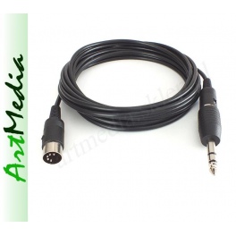 kabel Jack 6,3 stereo - DIN 5 WM545  HQ  5,0 m