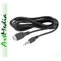 kabel Jack 3,5 4 PIN polowy wtyk - USB micro 1,5 m