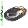 kabel DVBT SCART - 4RCA chinch AV  IN-OUT HQ  1,5m