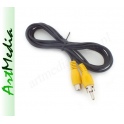 kabel przedłużacz 1RCA wtyk - 1RCA gniazdo  5,0 m
