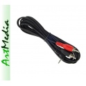 kabel Jack 2,5 kątowy stereo - 2RCA chinch 2,5 m
