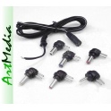 kabel zasilacza uniwersalny z wtyczkami wymiennymi