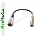 kabel XLR wtyk - Jack 6,3 gniazdo Mono   0,1 m