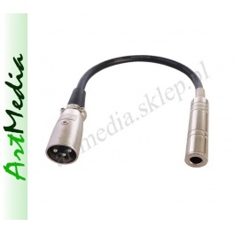kabel XLR wtyk - Jack 6,3 gniazdo Mono   0,1 m