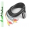 kabel DVBt EURO SCART 6RCA 6-RCA chinch TV-AV 1,2m