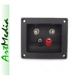 gniazdo głośnikowe terminal 2x banan + 2x Jack 6,3