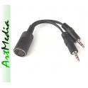 adapter słuchawek SN52M , SD504M , DIN545 na 2 x J