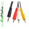 kabel Jack 3,5 /17,5 4PIN polowy -3RCA chinch 3,0m