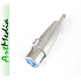 adapter XLR gniazdo -Jack 6,3 M wtyk przejści&oacute;wka