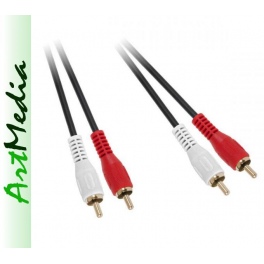 kabel 2 RCA - 2RCA CHINCH , HQ  złącza Au -  1,5 m