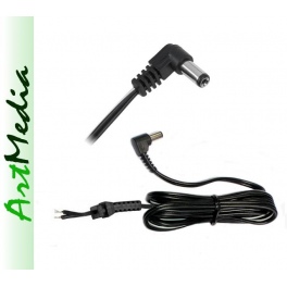 kabel zasilacza DC z wtykiem kątowym  2,5 x 5,5 HQ