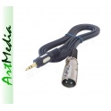 kabel Jack 3,5 - XLR wtyk suma L+R subworfer  2,4m