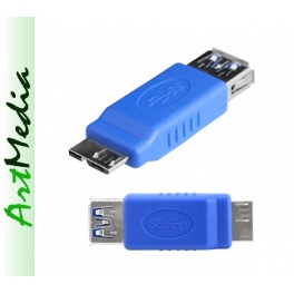 adapter wtyk micro USB 3.0 - gniazdo USB A 2.0