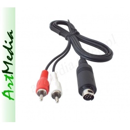 kabel mini DIN 9 PIN - 2 RCA  Audio Netia Player 0