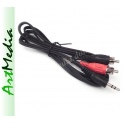 kabel Jack 3,5 stereo - 2 RCA ( 2RCA ) 1,2 m 