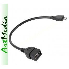 kabel adapter USB gniazdo A - wtyk micro USB OTG ,