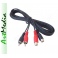kabel przedłużacz 2RCA wtyk - 2RCA gniazdo  5,0 m