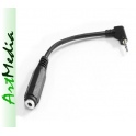 adapter słuchawkowy jack 2,5 wtyk - 3,5 gniazdo BL