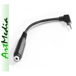 adapter słuchawkowy jack 2,5 wtyk - 3,5 gniazdo BL