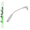 adapter słuchawkowy jack 2,5 wtyk - 3,5 gniazdo WH