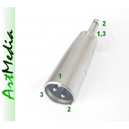adapter XLR wtyk - Jack 6,3 wtyk przejści&oacute;wka