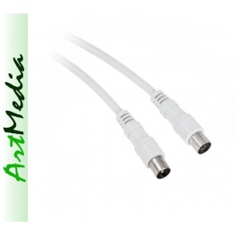 kabel RF w.cz. TV - Video - Antena 1,5 m - biały