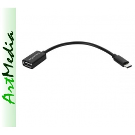 kabel adapter USB gniazdo A - wtyk USB type C , OT