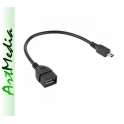 kabel adapter USB gniazdo A - wtyk mini USB 