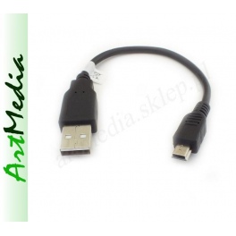 adapter kabel USB 2.0 Am / mini USB wtyk  0,2 m
